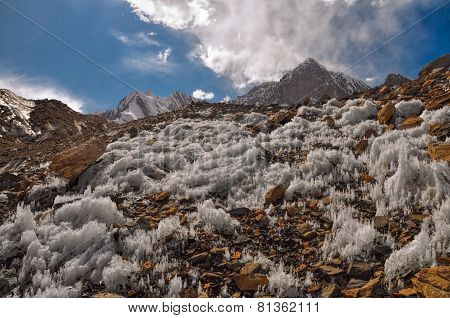 Ice Crystals In Tajikistan