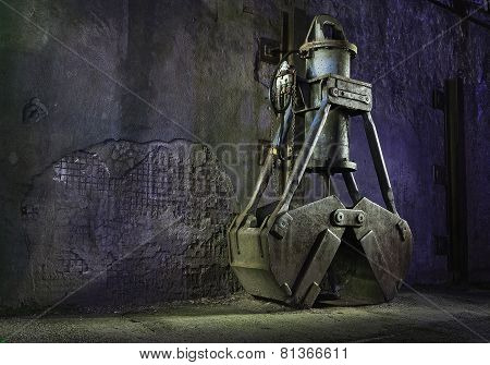 digging crane