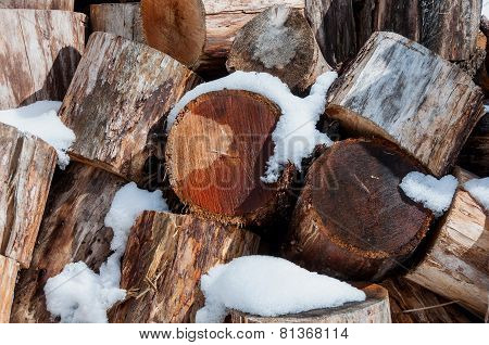 Firewood Logs Wood Background