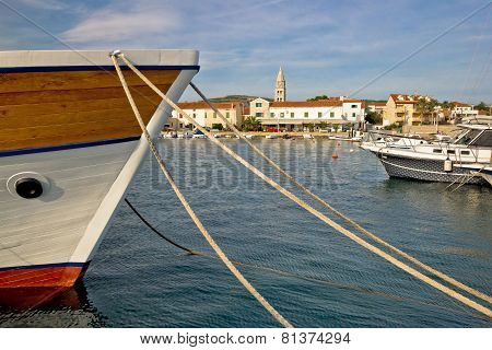 Idylic Turanj Harbor And Waterfront