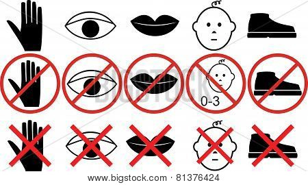 Icons With Prohibitions Action 2