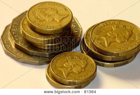 Moedas empilhadas