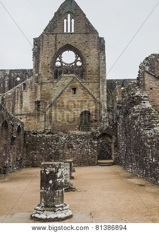 Ruins of Tintern Abbey, a former church in Wales