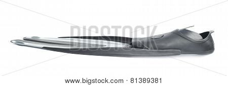 Single swim fin isolated