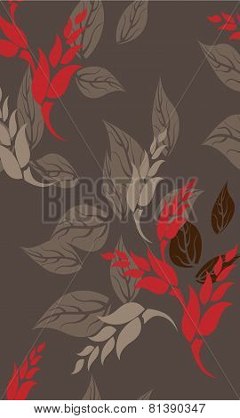 Seamless Floral Pattern Background - Illustration