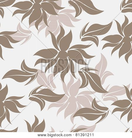 Seamless Floral Pattern Background - Illustration