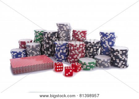 Poker Chips And Cards