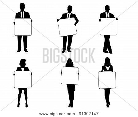 People With Banners