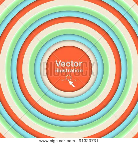 Abstract Geomertic Background. Soft Colors Circles