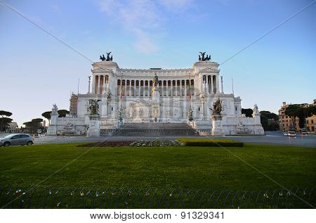 The Monument Of Victor Emmanuel Ii, Venezia Square,  In Rome, Italy