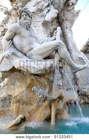 Piazza Navona In Rome, Italy