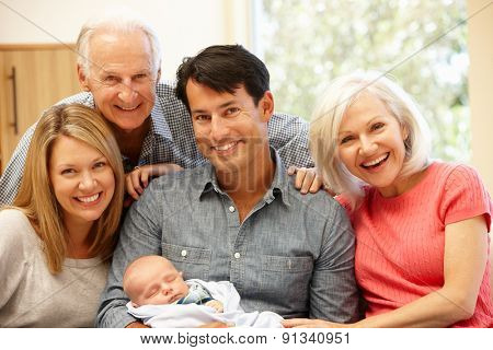 Multi-generation family portrait