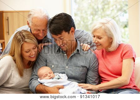 Multi-generation family portrait