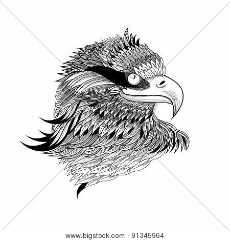 Graphical Eagles Head