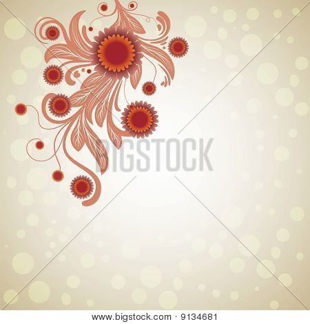 Floral achtergrondontwerp