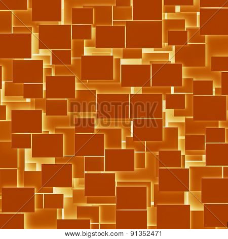 Orange rectangular texture background design illustration template