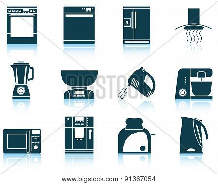 Set Of Kitchen Equipment Icon