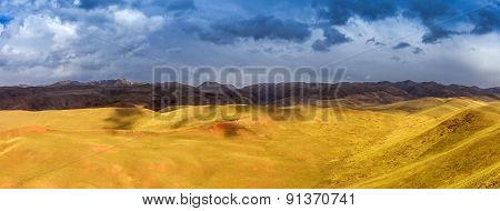 Mountains landscape on the west-side of Gansu, China