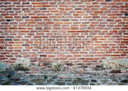 Red Brick Wall Background