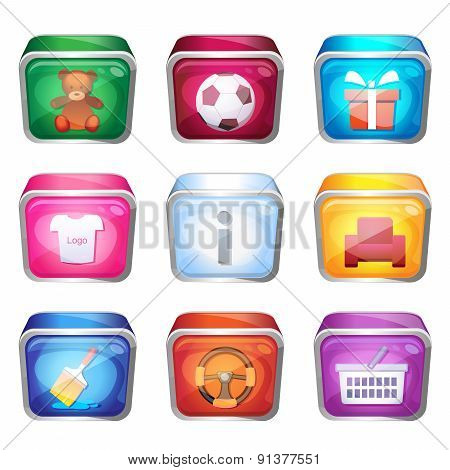 3D Set Of Icons