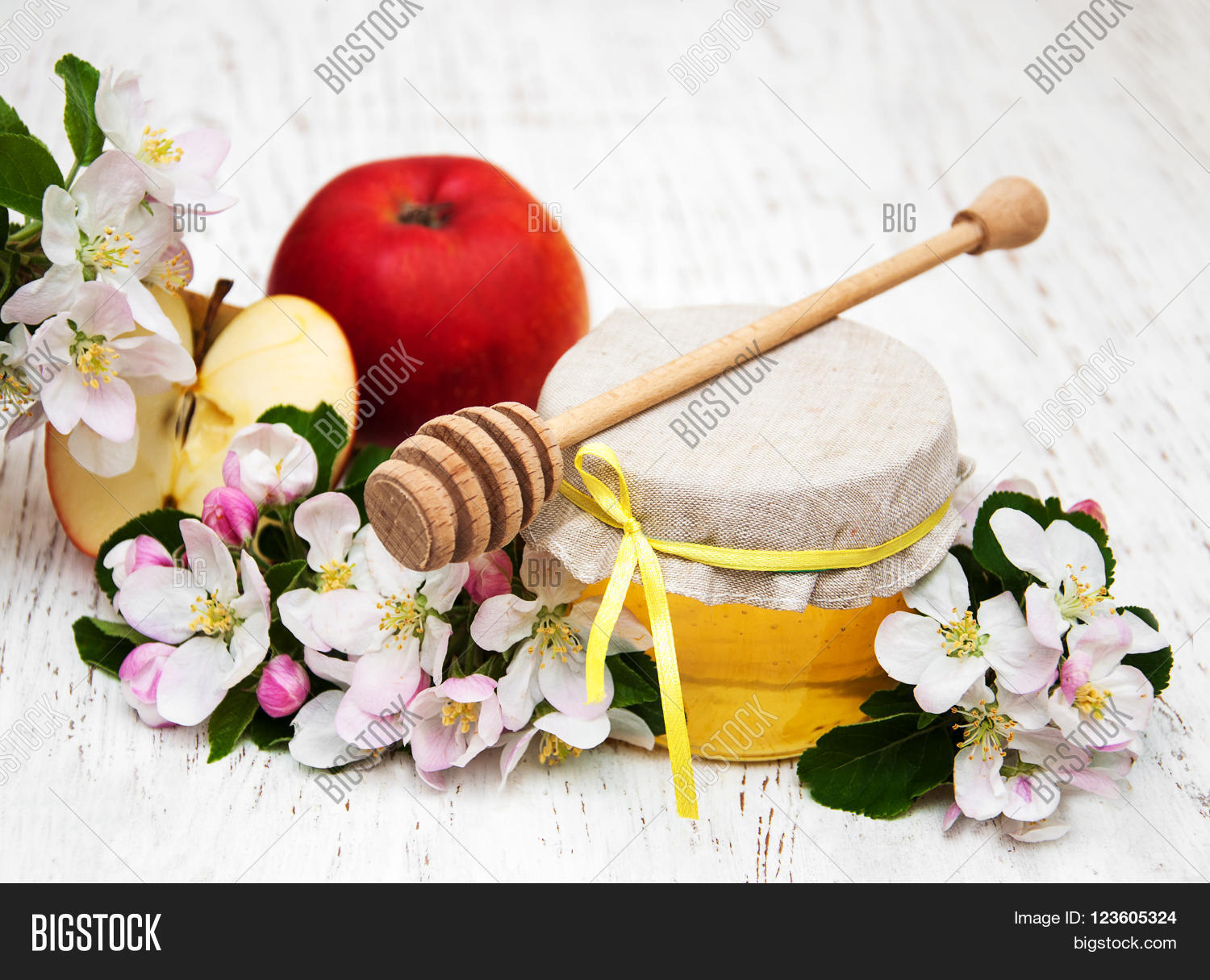 Apples Honey Image & Photo (Free Trial) Bigstock