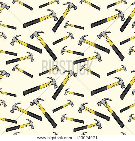 Hammer of judge or auctioneer icon Icon pattern seamless