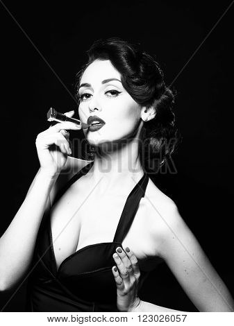 Glamour Woman With Lipstick