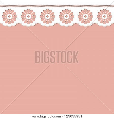 Border On Colored Background