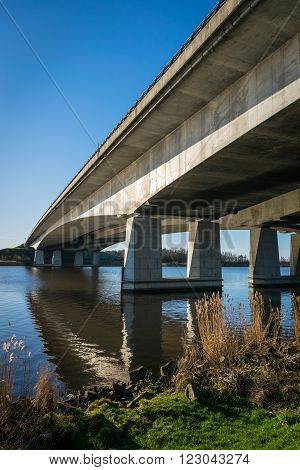 The bridge between Eemmeer en Gooimeer (Eemlake & Gooilake) connecting 't Gooi to Flevoland