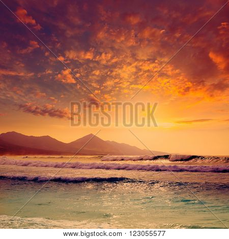 Cofete Fuerteventura Barlovento beach at Canary Islands of Spain