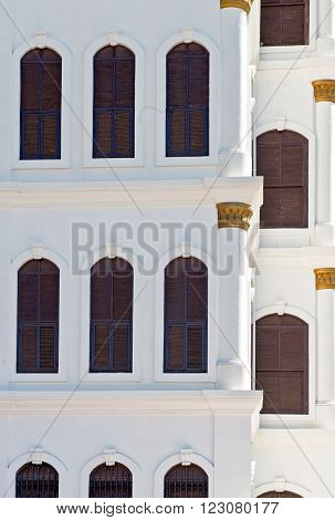 Tail, detail view of the Shubra Palace traditional King's residence