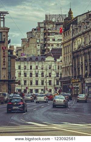 Traffic Jam Cityscape