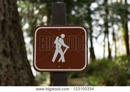 Trail head at a state park in Washington