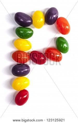 Candy Letter P