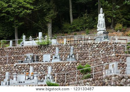 Cemetery In Japan