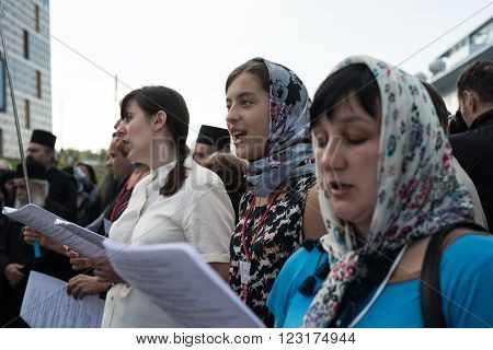 Outdoor Festival Of Orthodox Singing