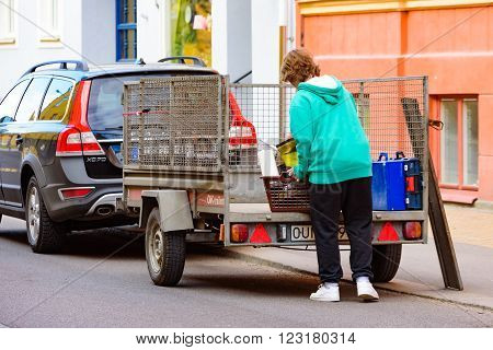 Loading A Trailer