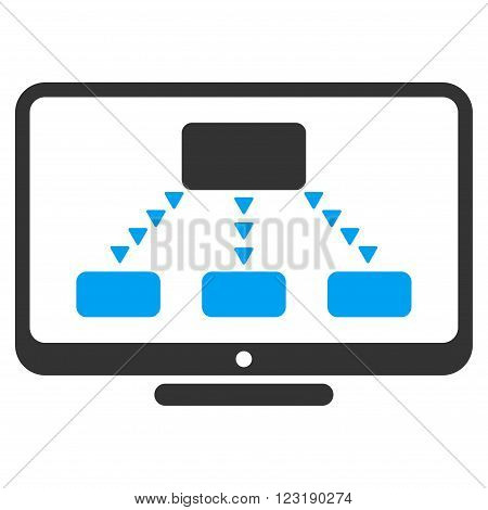 Hierarchy Monitoring vector icon. Hierarchy Monitoring icon symbol.