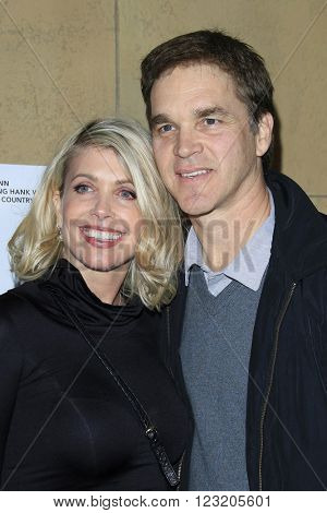 LOS ANGELES - MAR 22: Luc Robitaille, Stacey Toten at the Premiere of 'I Saw The Light' at the Egyptian Theatre on March 22, 2016 in Los Angeles, California