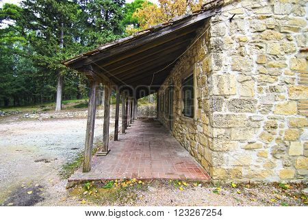 abandoned house of Tatoi Palace, the place where stayed the former greek Royal family
