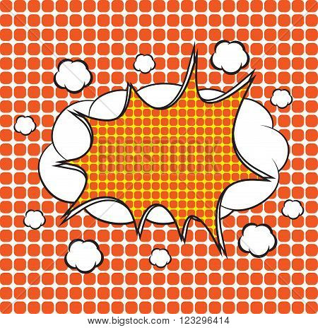 Comic speech bubble, comic background, design for comic background