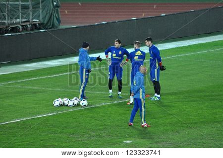 Goalkeeper Of Spain, Iker Casillas During The Training Session