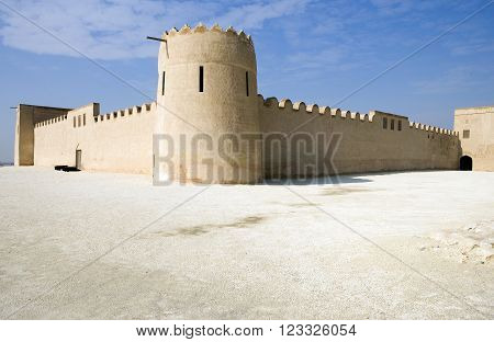 Riffa, Bahrain - January 13, 2007:  The Fort Shaikh Salam bin Ahmed Al Fateh of the XIX century, also known as Riffa Fort.
