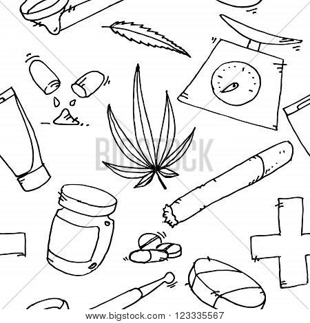 Medical marijuana icons. Medical marijuana pattern. Medical marijuana icons new.. Medical marijuana set. Medical marijuana set art