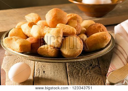 Traditional Kazakh (Asian) baursak dish prepared from dough