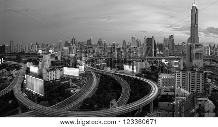 City elevated highway BKK  in Thailand .
** Note: Soft Focus at 100%, best at smaller sizes