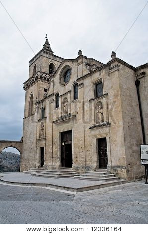 St Pietro Caveoso kyrkan. Matera. Basilicata.