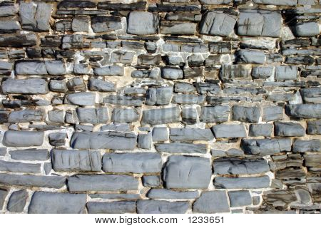 Aberystwyth deniz duvar, Galler, Birleşik Krallık.