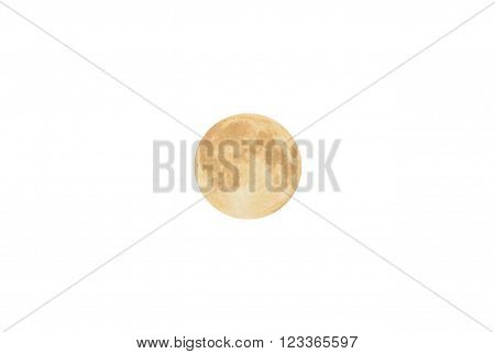 Full moon .Moon close to Earth as possible.