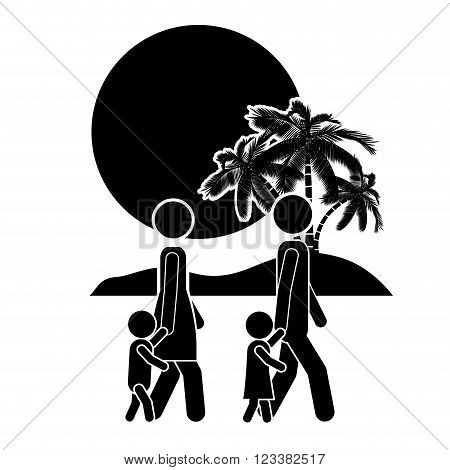 people walking design, vector illustration eps10 graphic